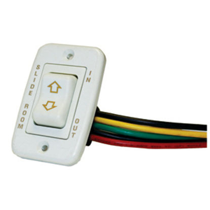 Picture of AP Products  White Rocker Slide Out Switch 014-117461 46-0886                                                                