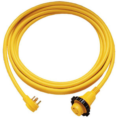 Picture of Marinco  25' L 30A Yellow Power Cord With Large Grip Swivel Handle 25SPPH.RV 55-6200                                         