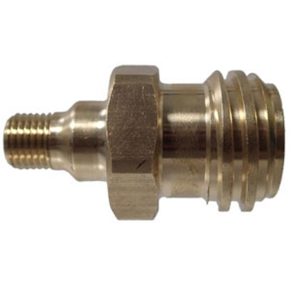 Picture of MB Sturgis  Male Type 1 ACME Threads x 1/4" MNPT Brass LP Adapter Fitting 204129 66-7054                                     