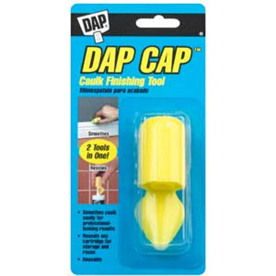 Picture of DAP Cap (TM) Yellow Plastic Caulk Finishing Tool 18570 69-0032                                                               