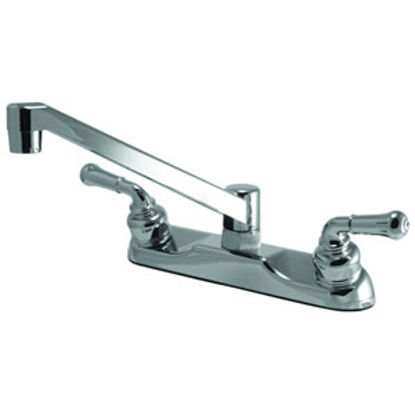 Picture of Relaqua  Chrome w/Teapot Handles 8" Kitchen Faucet w/Swivel Spout AKL-220RC 69-0309                                          