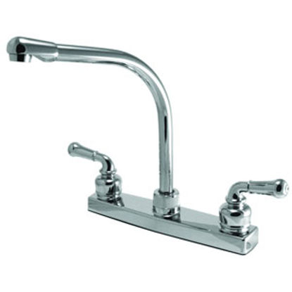 Picture of Relaqua  Chrome w/Teapot Handles 8" Kitchen Faucet w/Hi-Arc Spout AKL-8201SH-1C 69-0315                                      