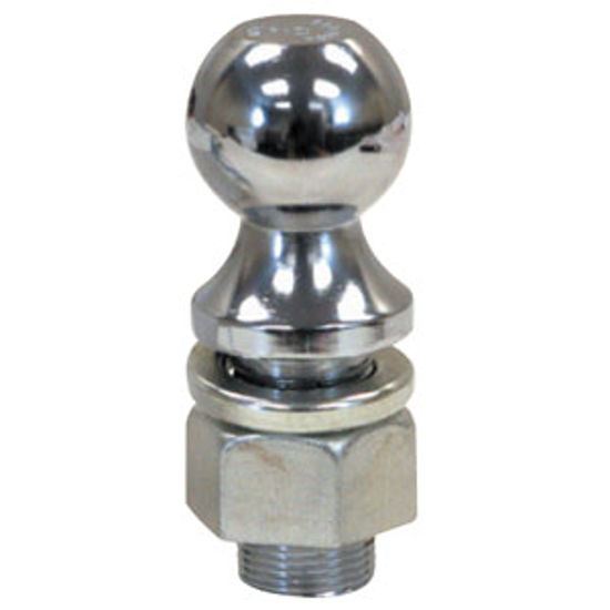 Picture of Buyer's  2K lbs 2-1/8” Shank 1-7/8” x 1” Chrome Hitch Ball 1802110 69-0620                                                   
