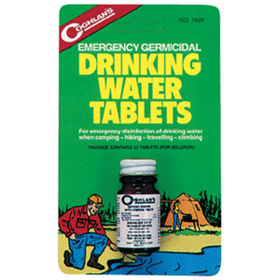 Picture of Coghlan's  50-Pack Iodine Based Drinking Water Purification Tablet 7620 69-0722                                              