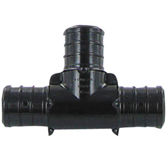 Picture of EcoPoly Fittings  1/2" PEX Black Plastic Fresh Water Tee 29820 69-5046                                                       