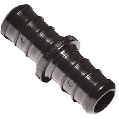 Picture of EcoPoly Fittings  1/2" PEX Crimp Black Plastic Fresh Water Straight Fitting 29840 69-5047                                    