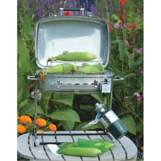 Picture of Outdoors Unlimited  Rectangular Stainless Steel LP Barbeque Grill RVAD650 69-5114                                            