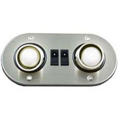 Picture of Gustafson  Satin Nickel 12V/26W Eyeball Reading Light w/2 Switch GSAM4040 69-5191                                            