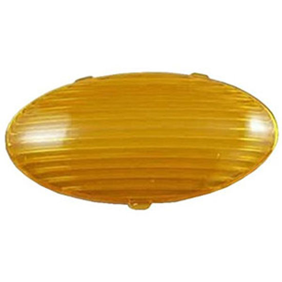 Picture of Gustafson  Amber Oval Lens For Gustafson Porch Light GSAM4047 69-5194                                                        