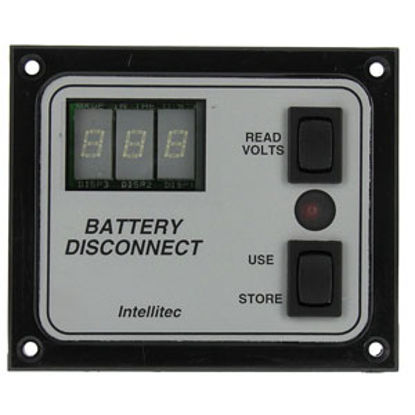 Picture of IntelliTEC  Black/Silver Battery Disconnect Switch Panel w/ On/ Off Indicator 01-00066-005 69-5345                           