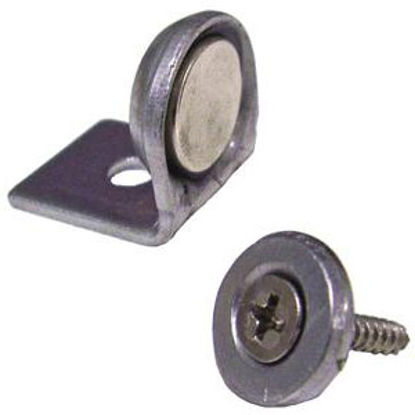 Picture of Leisure Products Canada LPC (TM) 10 lb Pull 90 Deg Mount 1/2" Magnetic Cabinet Latch PM2001S 69-6048                         