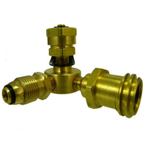 Picture of MB Sturgis  Type 1 x #600 LP Adapter x FPOL/MACME Brass LP Adapter Fitting 103603PKG 69-6645                                 