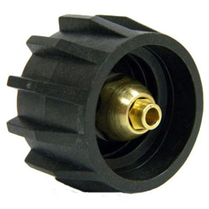 Picture of MB Sturgis  Black Type 1 x 1/4" MNPT Brass LP Hose Connector w/Shut Off Valve 204024PKG 69-6651                              