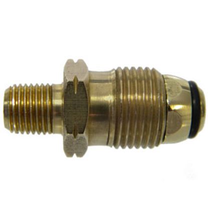 Picture of MB Sturgis  Full Flow POL W/O-Ring X 1/4" MNPT Brass LP Adapter Fitting 204037PKG 69-6652                                    