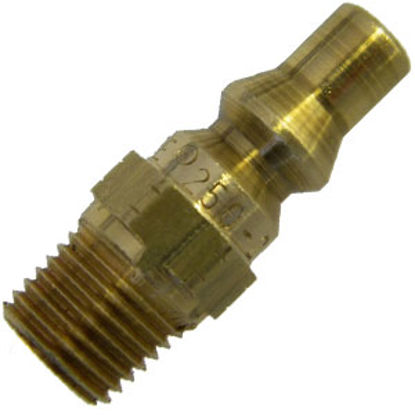 Picture of MB Sturgis  1/4 Inch Model 250 Plug x 1/4 Inch MNPT Brass LP Adapter Fitting 401132PKG 69-6655                               