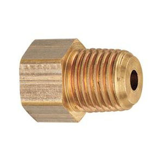 Picture of MB Sturgis  1/4" Female IF X 1/4" MNPT Brass LP Adapter Fitting 402258PKG 69-6658                                            