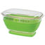 Picture of Progressive Int'l Prepworks (R) 4 Qt Clear/ Green Plastic Oval Kitchen Storage Container LKS-10 69-6927                      