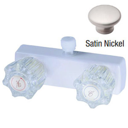 Picture of Relaqua  4" Nickel Plated Plastic Shower Valve w/Clear Knobs AL-4031N 69-7074                                                