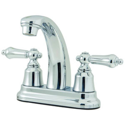 Picture of Relaqua  Chrome w/Teapot Handles 4" Lavatory Faucet w/Hi-Arc Spout AL-4234C 69-7080                                          