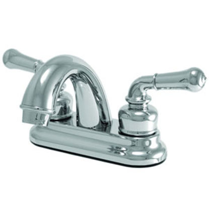 Picture of Relaqua  Chrome w/Teapot Handles 4" Lavatory Faucet w/Arc Spout AL-B210C 69-7081                                             