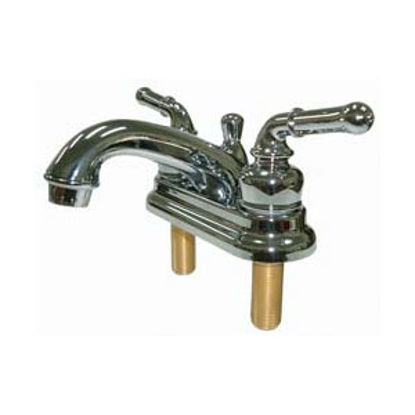 Picture of Relaqua  Chrome w/Teapot Handles 4" Lavatory Faucet w/Low-Arc Spout AL-B220C 69-7082                                         