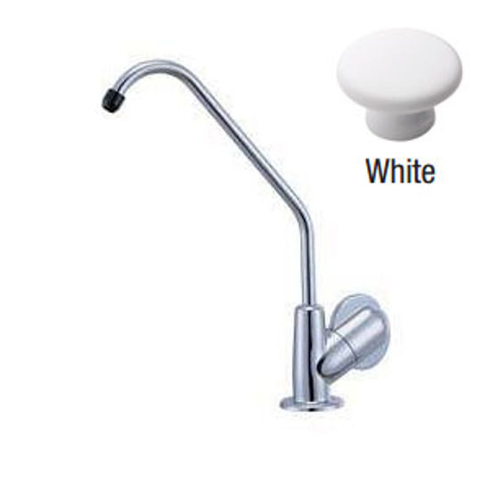 Picture of Relaqua  White w/Single Knob Kitchen Faucet w/Swivel Spout ALK-9001W 69-7084                                                 
