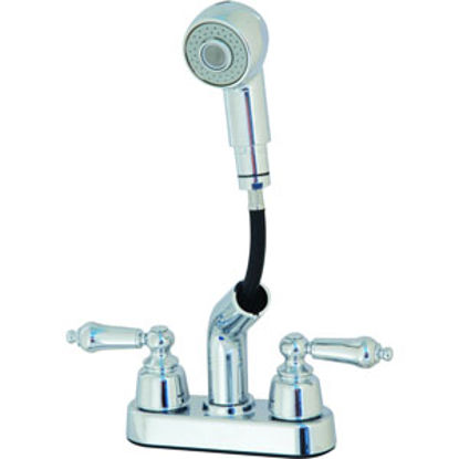 Picture of Relaqua  Chrome w/Teapot Handles 4" Kitchen Faucet w/Pull-Out Spout AP-4214 69-7088                                          