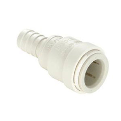 Picture of Sea Tech 35 Series 1/2" Female QC Copper Tube x 1/2" Hose Barb White Polysulfone Fresh Water St 3513-1008 69-7163            