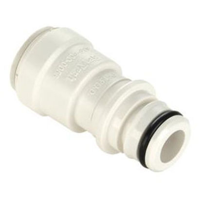 Picture of Sea Tech 35 Series 1/2" Female QC Copper Tube Off-White Polysulfone Fresh Water Straight Fittin 3575-10 69-7174              