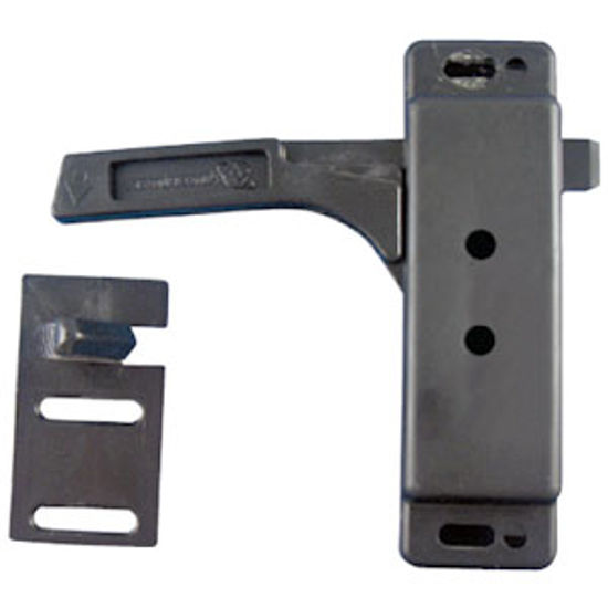 Picture of Strybuc  Left Hand Opening Black Screen Door Latch For Amerimax Storm Door 17-166LHBC 69-7373                                