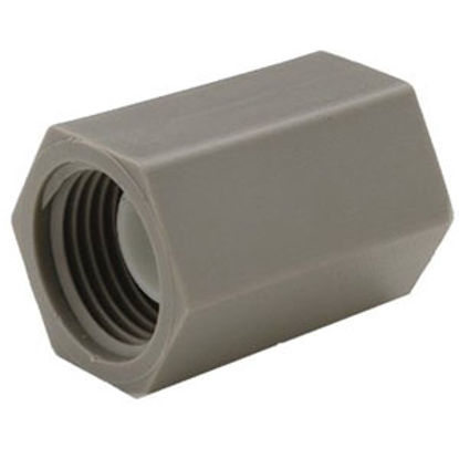 Picture of QEST Qicktite (R) 1/2" FPT Gray Acetal Fresh Water Straight Fitting  69-8121                                                 
