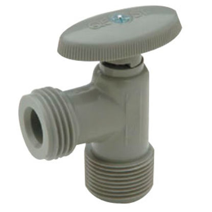 Picture of QEST Qicktite (R) 3/4" MPT x Hose Thread Acetal Angle Hose Bibb Stop Valve  69-8128                                          