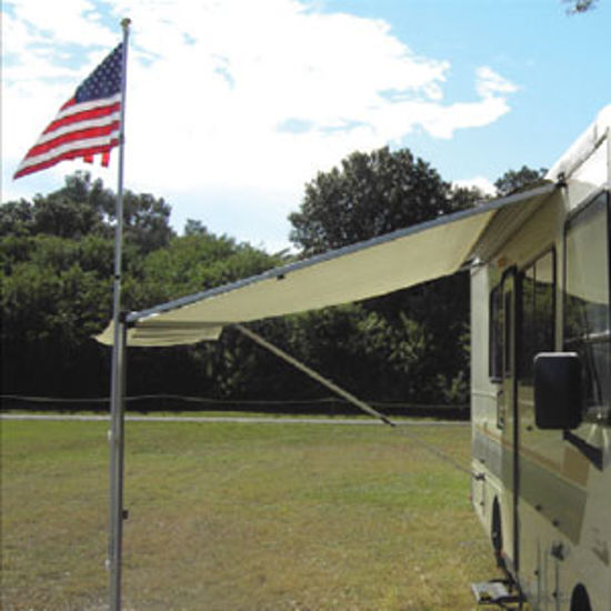 Picture of Adjust-a-Brush  2' x 3' US Flag w/ 9 ' Aluminum Pole Kit PROD104 69-8291                                                     