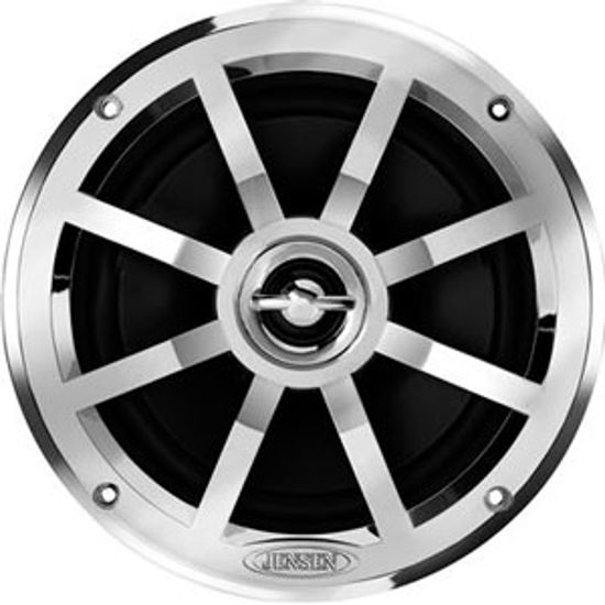 Picture of Jensen  Set-2 Black/Silver 6-1/2" Coaxial Cone Marine Speaker MSX60CPR 69-8365                                               