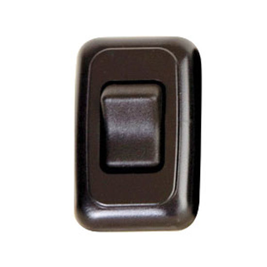 Picture of Diamond Group  Black 125V/ 16A SPST Single Rocker Switch For On/ Off Appliances DG3115VP 69-8815                             