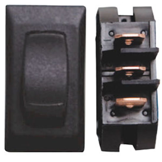 Picture of Diamond Group  3-Piece Black SPST Rocker Switch DG26UPB 69-8833                                                              