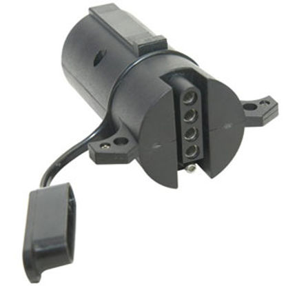 Picture of Hopkins Plug In Simple (TM) 7 RV To 5-Flat Trailer Wiring Connector Adapter 47375 69-9134                                    