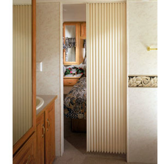 Picture of Irvine  Ivory 24"x75" HD Fabric Pleated Folding Interior Door 2475FDIVBH 69-9188                                             