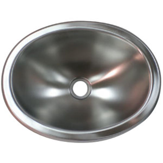 Picture of Lasalle Bristol  13-3/4"L X 10-1/2"W X 5"D Oval Satin Stainless Steel Sink 13M1186 69-9225                                   