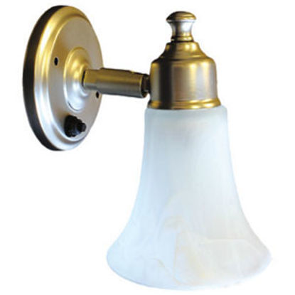 Picture of Lasalle Bristol  Brushed-Ni LED Wall Sconce Interior Light w/Alabaster Glass Lens 410135501401RT 69-9241                     