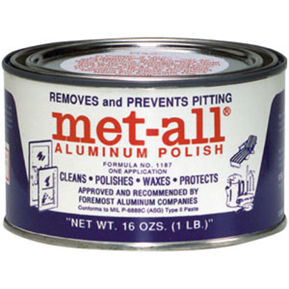 Picture of Met-All  1 lb Aluminum & Stainless Steel Metal Polish TC-10 69-9326                                                          
