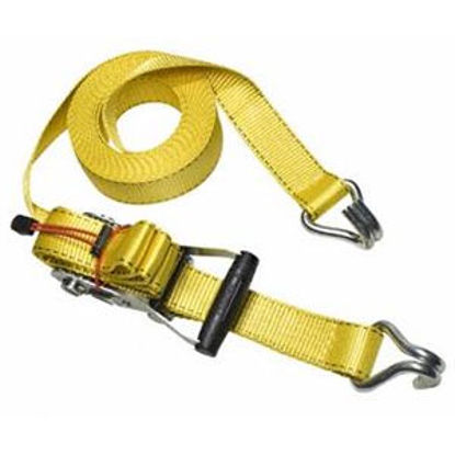 Picture of Master Lock Strap Trap (TM) 2" x 27' Ratchet Tie Down Strap w/J-Hooks 3059DATSC 69-9338                                      