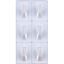 Picture of Magic Mounts Magic Mounts (R) 6-Pack White 1" x 1-5/16"  All-Purpose Hooks 3709 69-9351                                      