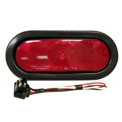 Picture of Peterson Mfg.  Red 6-1/2"x2-1/4" Stop/ Turn/ Tail Light 421KR 69-9504                                                        