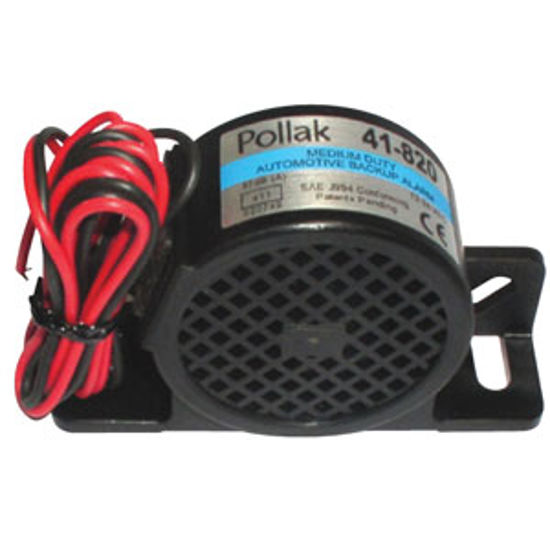 Picture of Pollak  12-24V Black Nylon Back Up Alarm 41-820 69-9529                                                                      