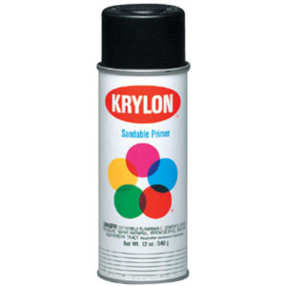 Picture of Krylon  12Oz Flat Black Aerosol Can Paint K1602 69-9773                                                                      