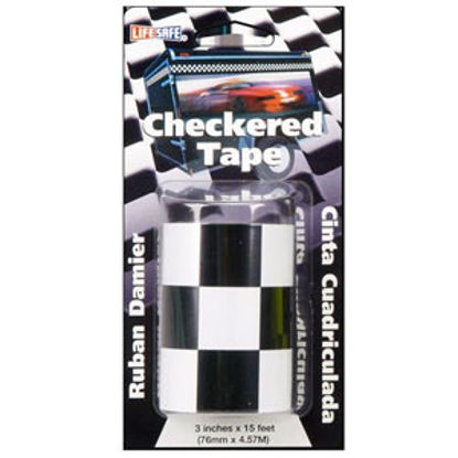 Picture of Top Tape  Black/ White 3" x 15' L Anti-Slip Checkered Tape RE7016 69-9969                                                    