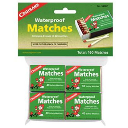 Picture of Coghlan's  4-Pack Waterproof Matches 940BP 70-0262                                                                           