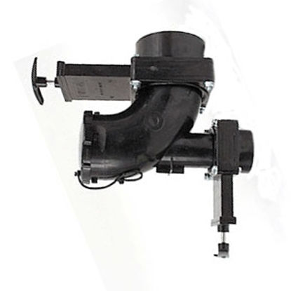 Picture of Valterra  3" Handle Actuated Heel Inlet Rotating Waste Valve w/Plastic Handle T68 70-9721                                    