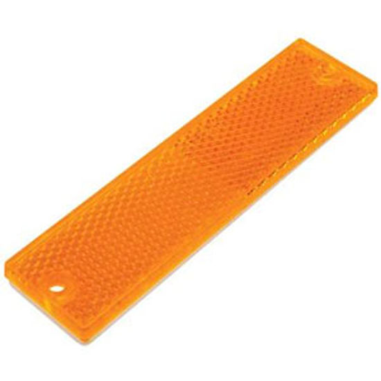 Picture of Diamond Group  4-3/8"x1-1/8" Rectangular Amber Screw Mount Reflector WP-R-47463A 71-2568                                     